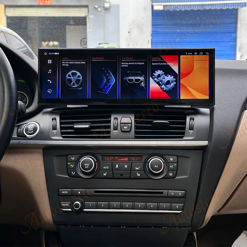 14.9 Inch Android 14 For BMW X3 X4 Series F25 F26 2011-2017 Car Multimedia Playe