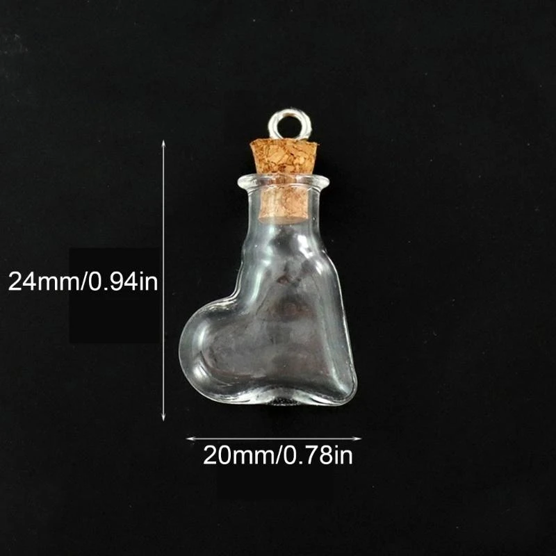 831e 10pcs Mini Glass Wishes Flaschen mit Korkplatten für DIY -Kunsthandwerk und Schmuck und klare Glasbehälter Dekoration – Detail 7