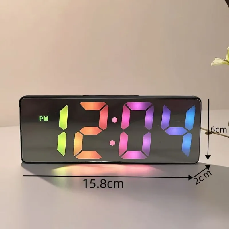 LED Digital Alarm Clock with Wake-Up Light and Adjustable Brightness