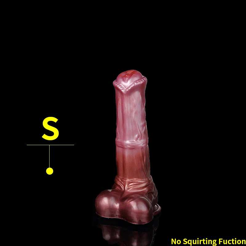 YOCY Huge Squirting Dildo Realistic Horse Cock Animal Penis Prostate G-Spot Stimulator Silicon Sex Toy For Women Men With Sucker