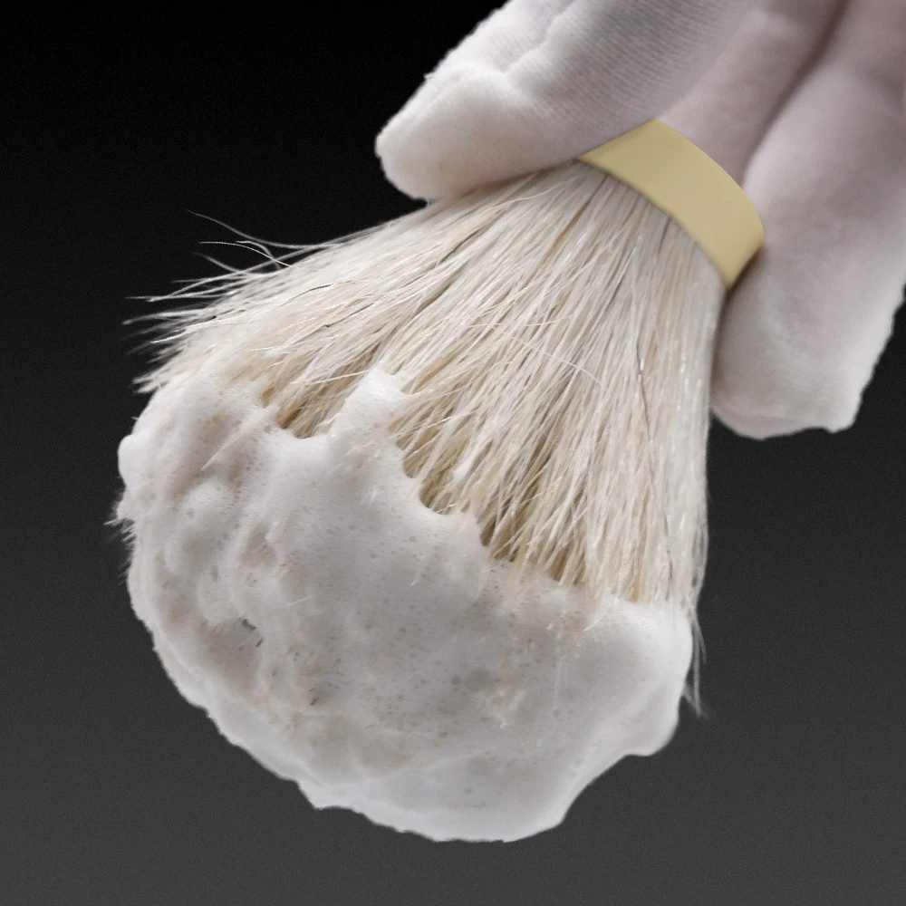 GDMG BRUSH Beige Horse Hair Knot Men&rsquo;s Shaving Brush Knot with Shaver for Comfortable Wet Shaving Beard Care curly hair brush hair brush comb wooden handle brush