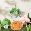 Cute Hand Towel Cartoon Wipe Handkerchief Rag  Vegetable Shape  Towels for Kitchen Bathroom KidsHanging Towel Soft Dish cloth 2