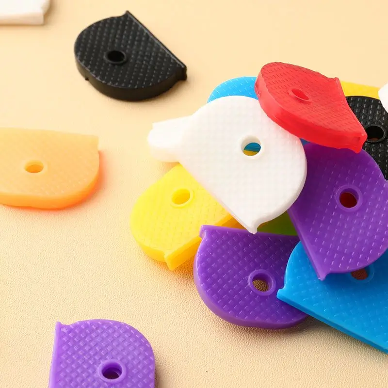 Bright Colors Hollow Silicone Key Cap Covers Topper Key Holder Keyring Rings Case Bag Organizer Wallets 1-32pcs key organizer key case key holder key purse
