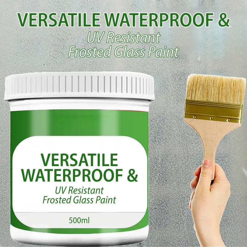 Versatile Waterproof & UV Resistant Frosted Glass Paint Glass Coating Resin Paint Frosted Effect for Dining Room Bedroom