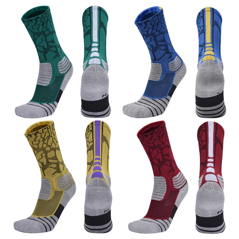 

Professional sports socks 2023 Brothock basketball thick socks boxing elite non-slip Durable skateboard towel bottom socks stock