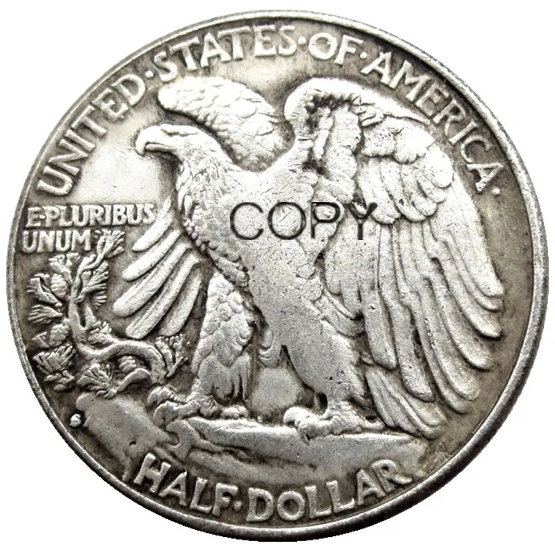UNS 1928S Walking Liberty Half Dollar Silber Überzogen Kopieren Münzen