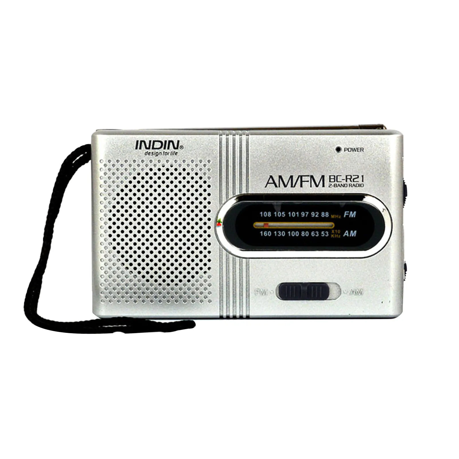 

AM/FM Battery Operated Portable Pocket Radio Compact Transistor Radios Compact Transistor Radios Loud Speaker Earphone Jack Long