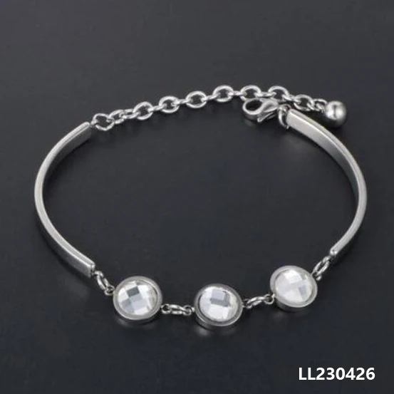 

Silver Red Rope Bangle Bracelet Fashion Women Jewelry Gift Chain LL230426