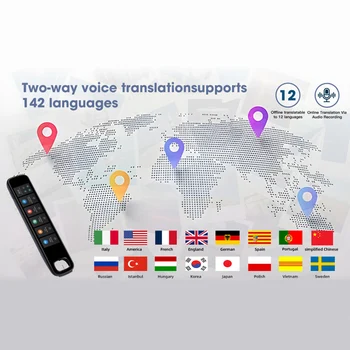 Translation Pen 142 Languages Smart Voice Translator Device Intelligent Scanning Point Reading Recording Pen for Teacher Student 2
