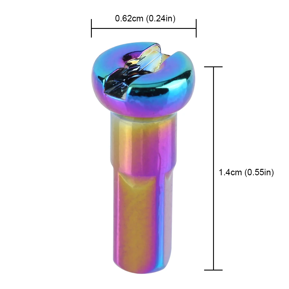 2-10Pcs Colorful Bike Spokes Nipples Aluminum Alloy 14G Spoke Caps Bicycle Spoke Nipples End Tips for Cycling Parts Accessories
