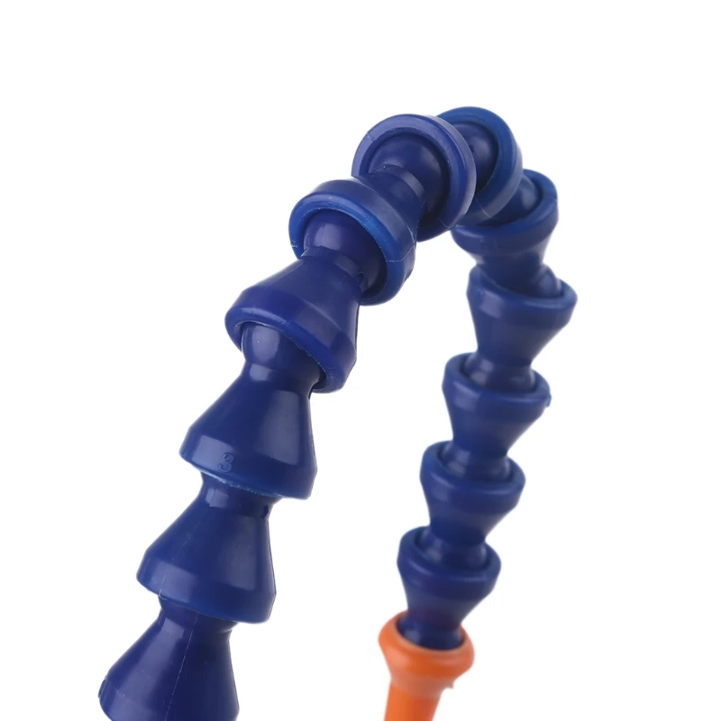 Oil Coolant Pipe Hose 10 Pcs Round Nozzle 1/4PT Flexible Oil Coolant Pipe Hose