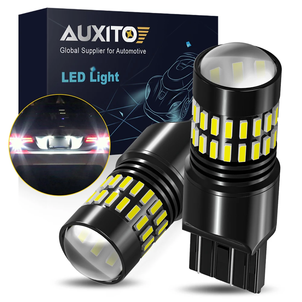 

AUXITO 2Pcs T20 7440 Canbus Led Light 7443 W21/5W W21W Car Bulb for Chevrolet Leiling Backup Reverse Lamps Daytime Running Light