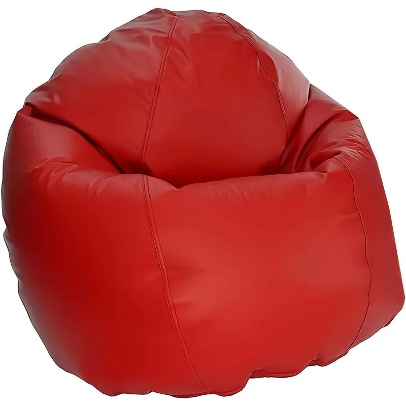 

Bean Products Large Vinyl Bean Bag Chair Filled w/Polystyrene Beads & CertiPUR Foam Made in USA Available in 2 Sizes Perfect