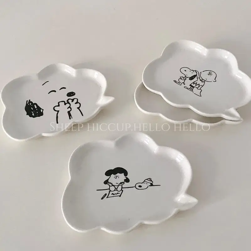 Snoopy-plato-de-desayuno-para-ni-os-plato-de-postre-de-aperitivos-de ...