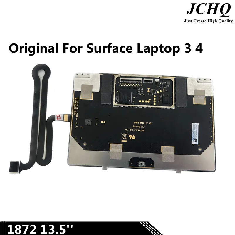 Original Trackpad For Microsoft Surface Laptop 3 4 1867 1868 1872 1873 With Keyboard Flex Cable Black 13.5'' M1086920-004