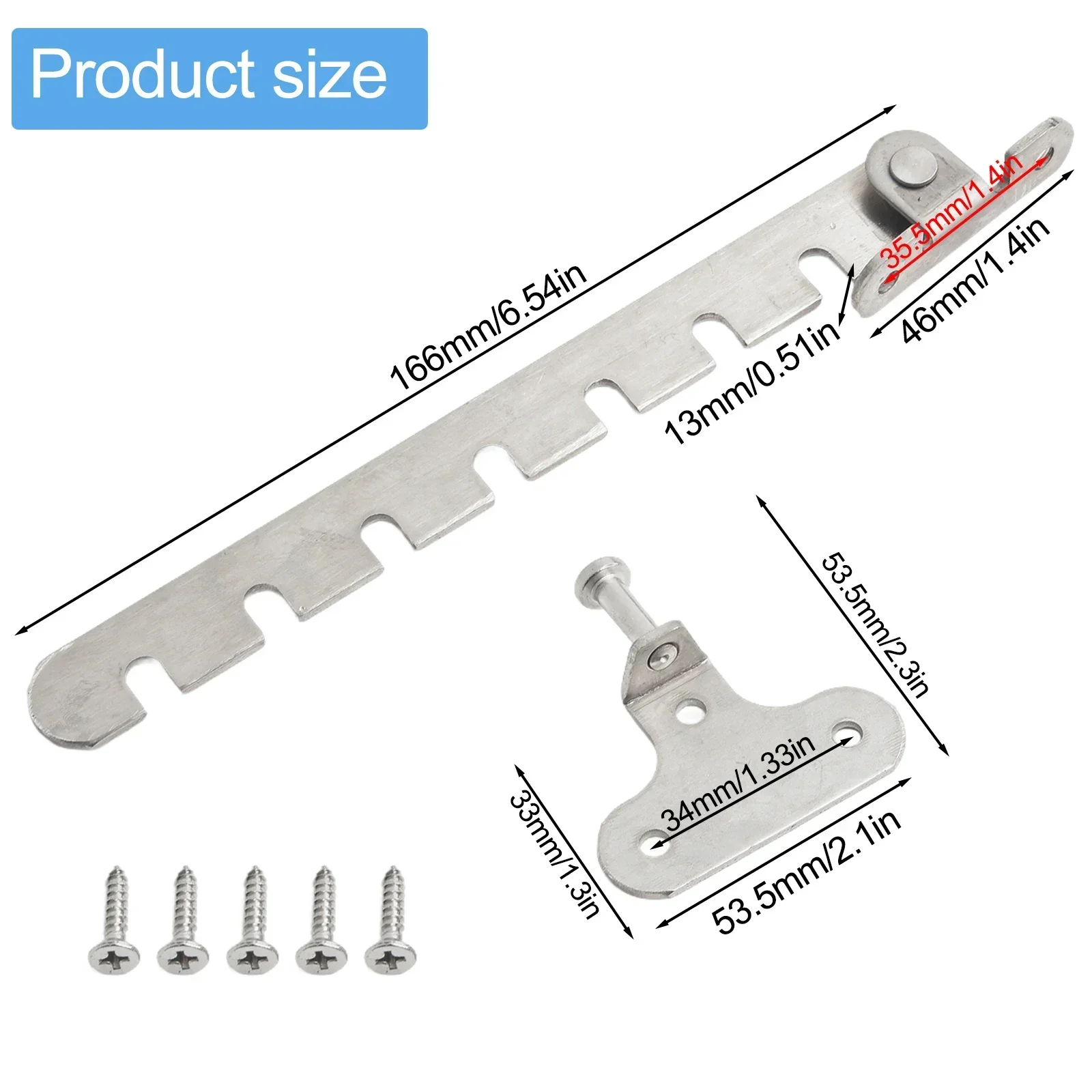 Sash Restrictor Latch Sash Wind Hook Adjustable Safety Locks Wind Brace Blocking Lock Window Restrictor