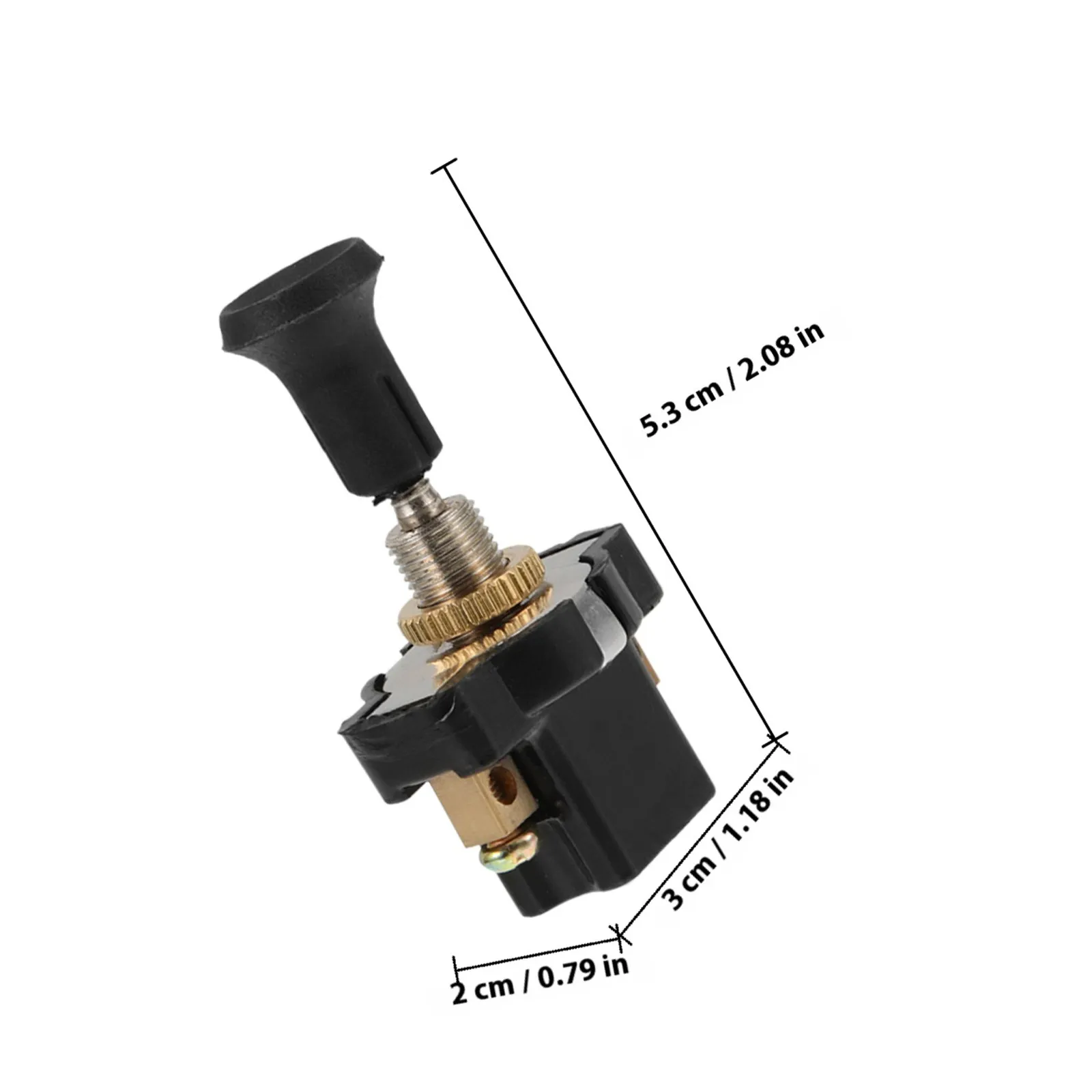 2Pcs 헤드라이트 스위치 트럭 조명 수정을 위한 범용 자동 풀 스위치 12V 24V 보트 토글 스위치