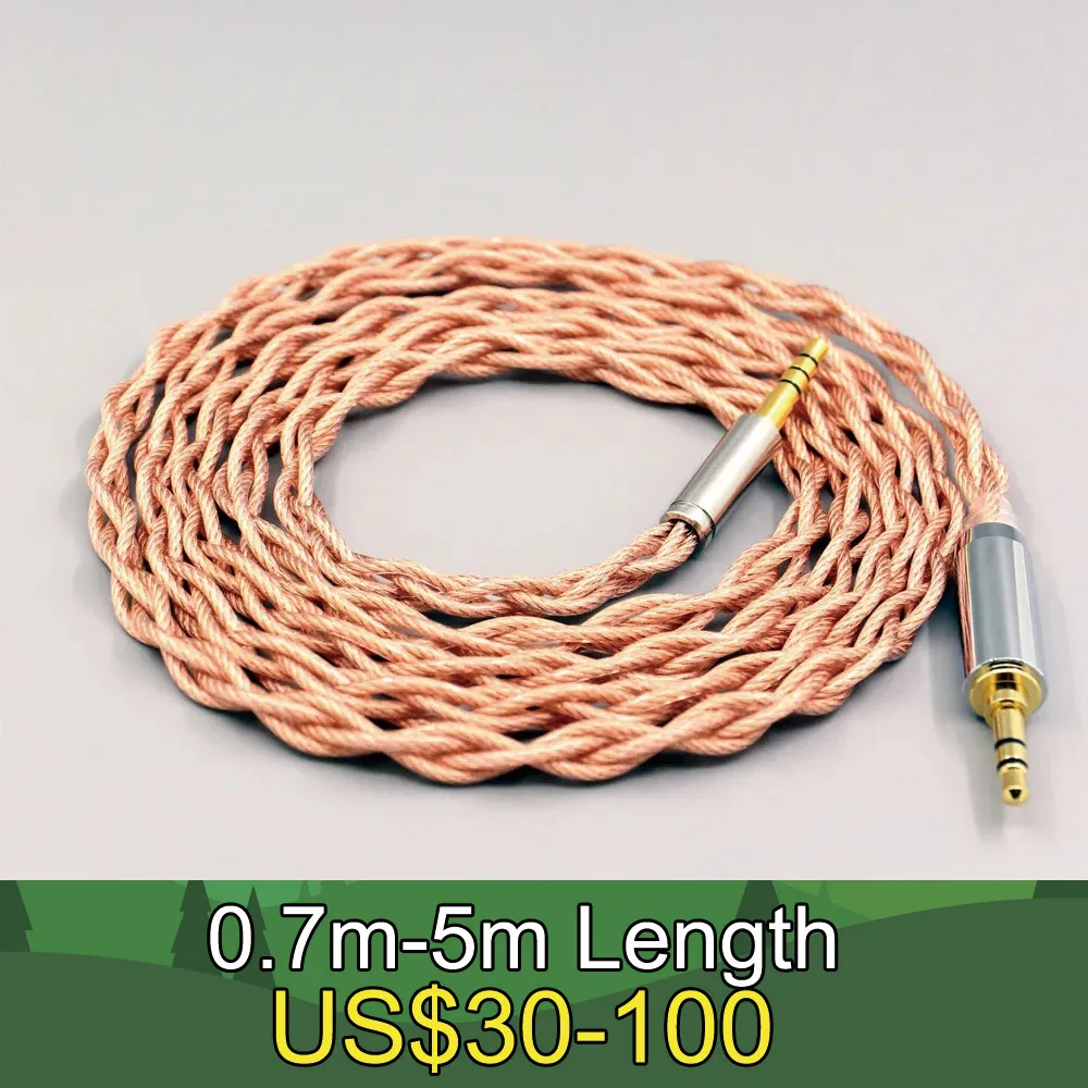 

LN007794 Graphene 7N OCC Shielding Coaxial Mixed Earphone Cable For Audio-technica ATH-WS1100is MSR7SE MSR7NC WS990BT