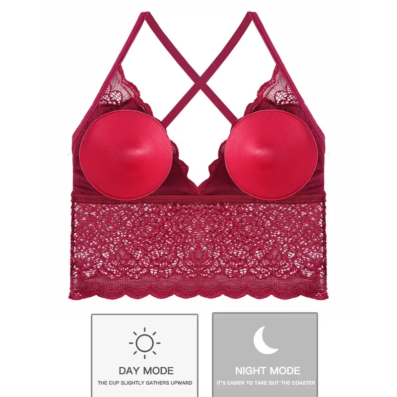 Women Lingerie Bra Women Tube Tops Women Beauty Padded Back Bra Lace Tube Top Underwear Woman Sexy Lace Lingerie Intimate Clothes White Tube Top Youngirl Bralette