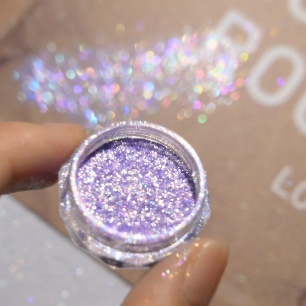 Super Shiny Gold Opal Nagel Pulver Meerjungfrau Glitter Ultradünne Schillernde Flocken Nagel Pailletten Pigment Chrom Pulver Maniküre Dekor – Detail 9