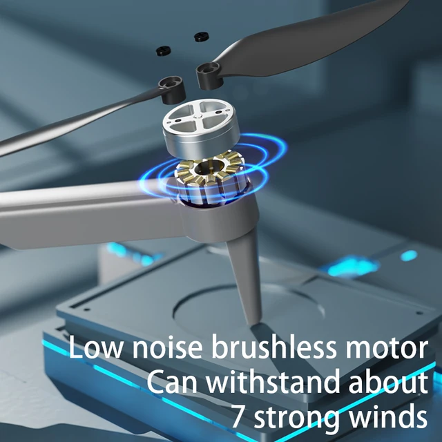 Drones 8k HD AE7 Brushless Motors Folding Aerial Drone Optical Flow Localization Four Sided Obstacle Avoidance Drone Toys Gifts 6