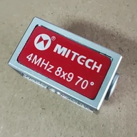 Mitech 4MHz 8x9mm 45 60 70 Degree Angle Beam Probe Transducer Apply for Mitech Ultrasonic Flaw Detector 1