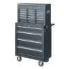 US Rolling Tool Chest Tool Box with Handle / Drawers Lockable Tool Cabinet Black 1
