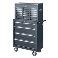US Rolling Tool Chest Tool Box with Handle / Drawers Lockable Tool Cabinet Black 1