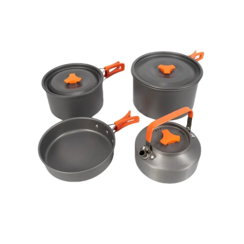 Foldable Storage Outdoor Picnic Set Pot Kettle Frying Pan Soup Pot Stove Storage Bag Adapter Supplies