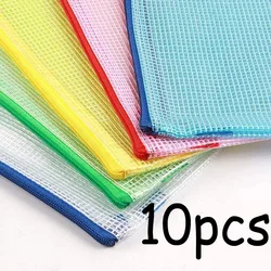 Durable Waterproof Zipper Storage Pouch Set - Pack of 10 - A5 24x17cm small (10pcs)