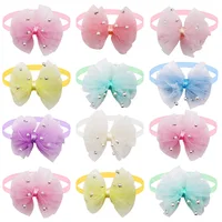 50pcs New Lace Dog Bow Tie Fashion Cute Bulk Small Dog Cat Bowties Collar Small Dog Cat Grooming Accessories For Small Dogs Pets 1
