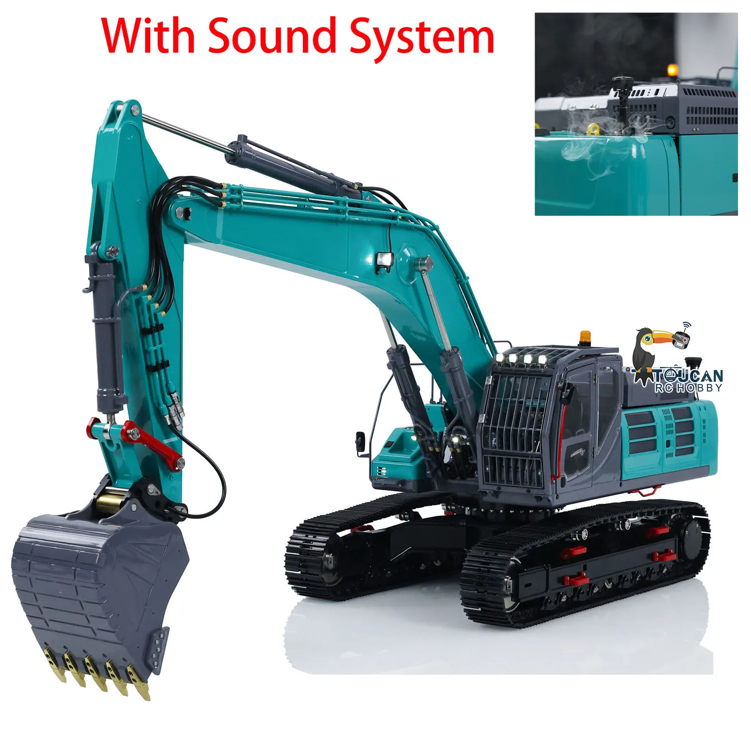 1/14 LESU SK500LC RC Digger Painted Finished Remote Control Hydraulic Excavator Trucks Cars Vehicle Model for Boys THZH1782 2