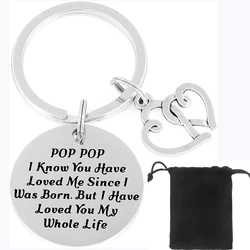 Keychain - Humorous Grandpa Gift and Keepsake Jewelry (Keychain with bag)