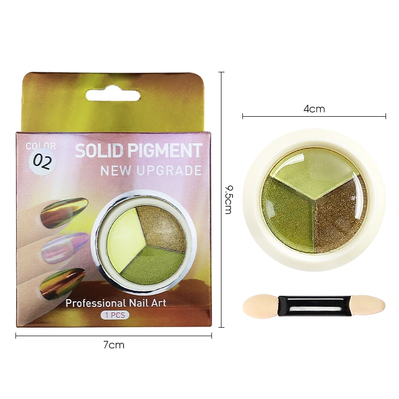Dazzling Silver/Pink/Gold Nail Holo Grade Glitter Holographics Laser Aurora Solid Mirror Nail Powder Gel Polish Pigment Art