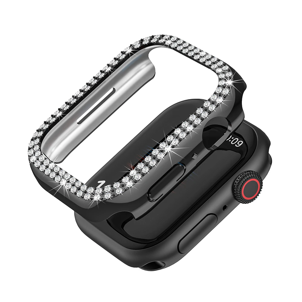 Sparkling Rhinestone Protective Watch Case Cover