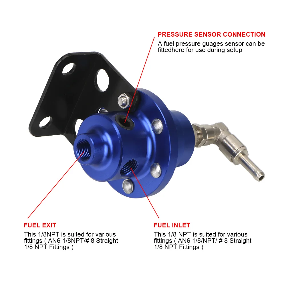 Vehicle Refitting Fuel Supercharger Car Accessories Universal Adjustable Fuel Pressure Regulator fuel pressure regulator