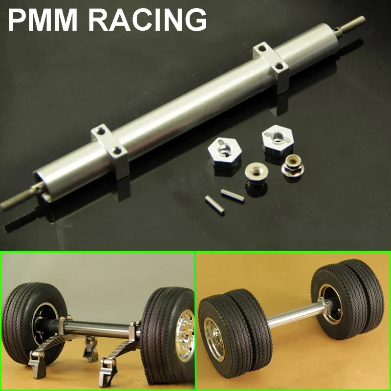 Para Tamiya 1/10 1/14 Tractor Remolque Camión Metal Sin