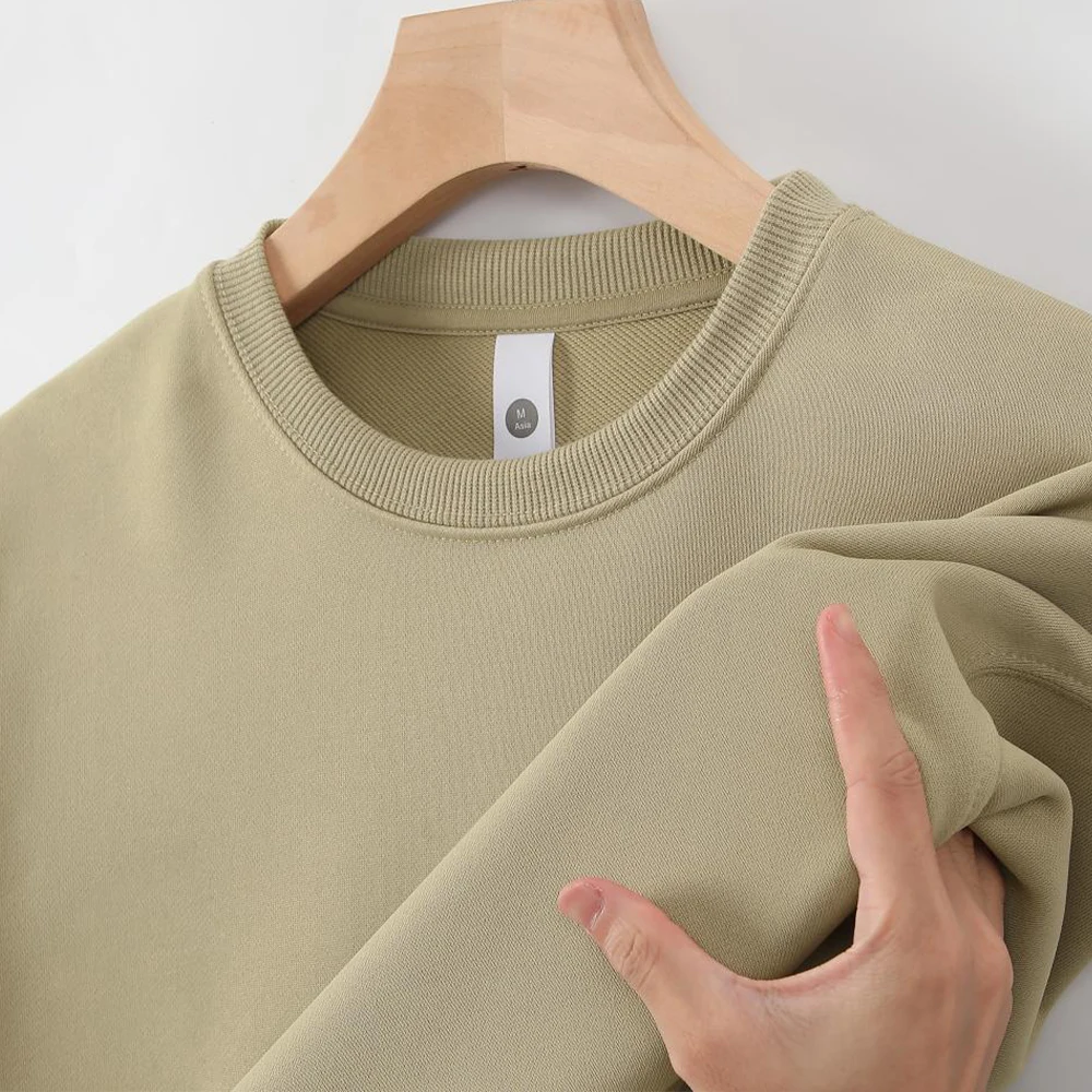 Blank Sublimation Sweatshirt Lightweight Hoodie Men Sweat-shirt Crew Neck Sweatshirt For Men Moletons Masculinos