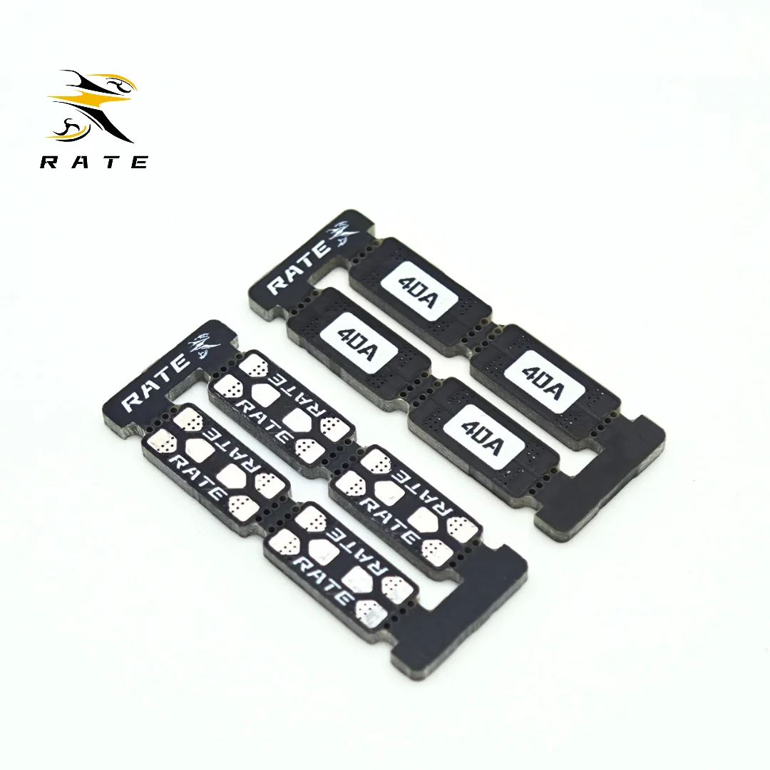 Plaque d'extension moteur 5 pouces pour drone RC, vue de côté avec dissipateur thermique et supports.