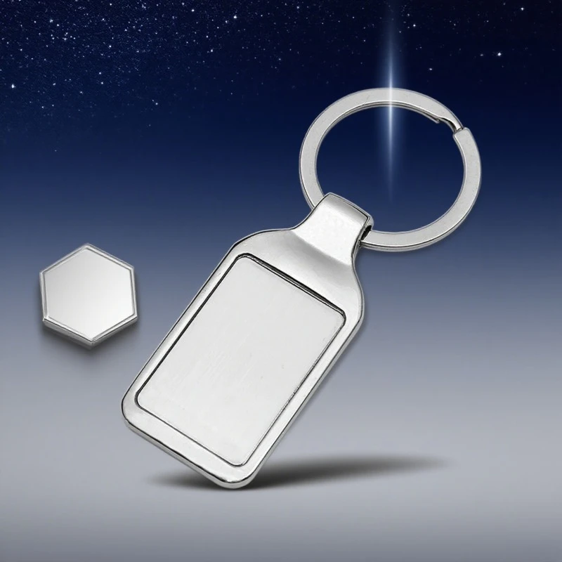 Personalized Custom Stainless Steel Keychain Laser Engraving UV