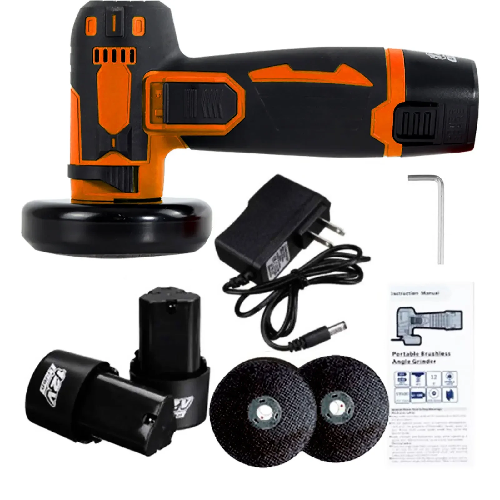 12V Mini  Angle Grinder with Rechargeable Lithium Battery Cordless Polishing Machine Diamond Cutting With accessories 6