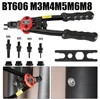 BT-606 Manual Riveter Nut Tool For M3-M8 Hand Blind Riveter Gun Rivet Nut Pull Cap Auto Set Rivet Nut head 1
