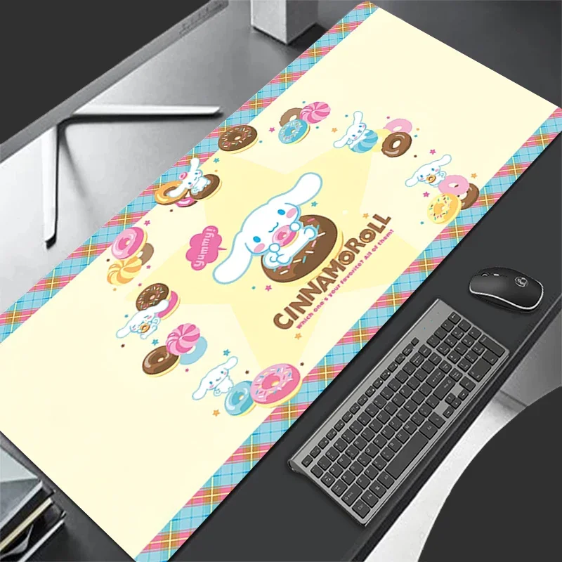 소녀들을 위한 애니메이션 주변기기 가죽 마우스 패드 애니메이션 산리오 키보드 패드 대형 방수 미끄럼 방지 테이블보 애니메이션 상품
