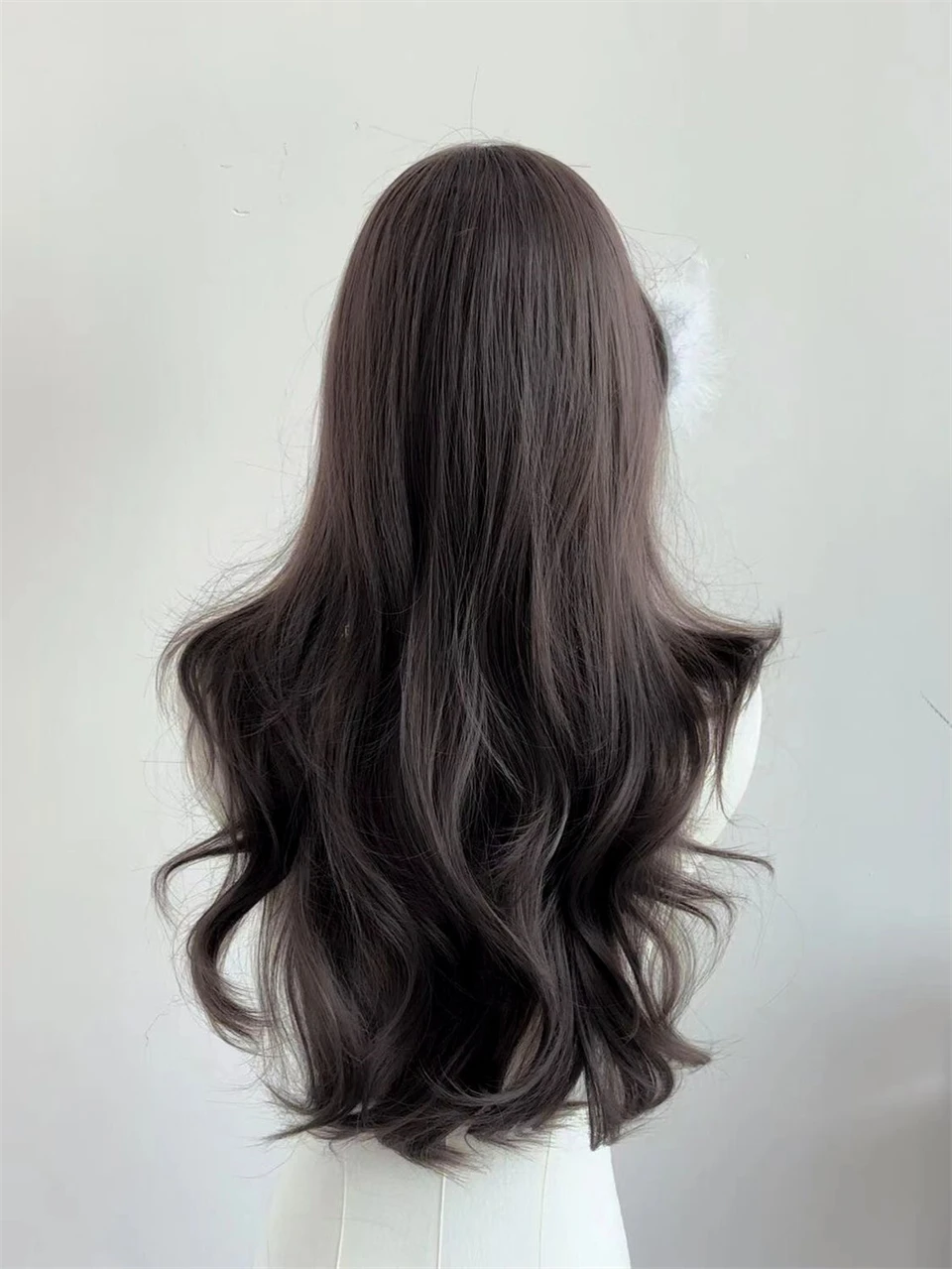 Black Brown Synthetic Lace Front Wig for Women