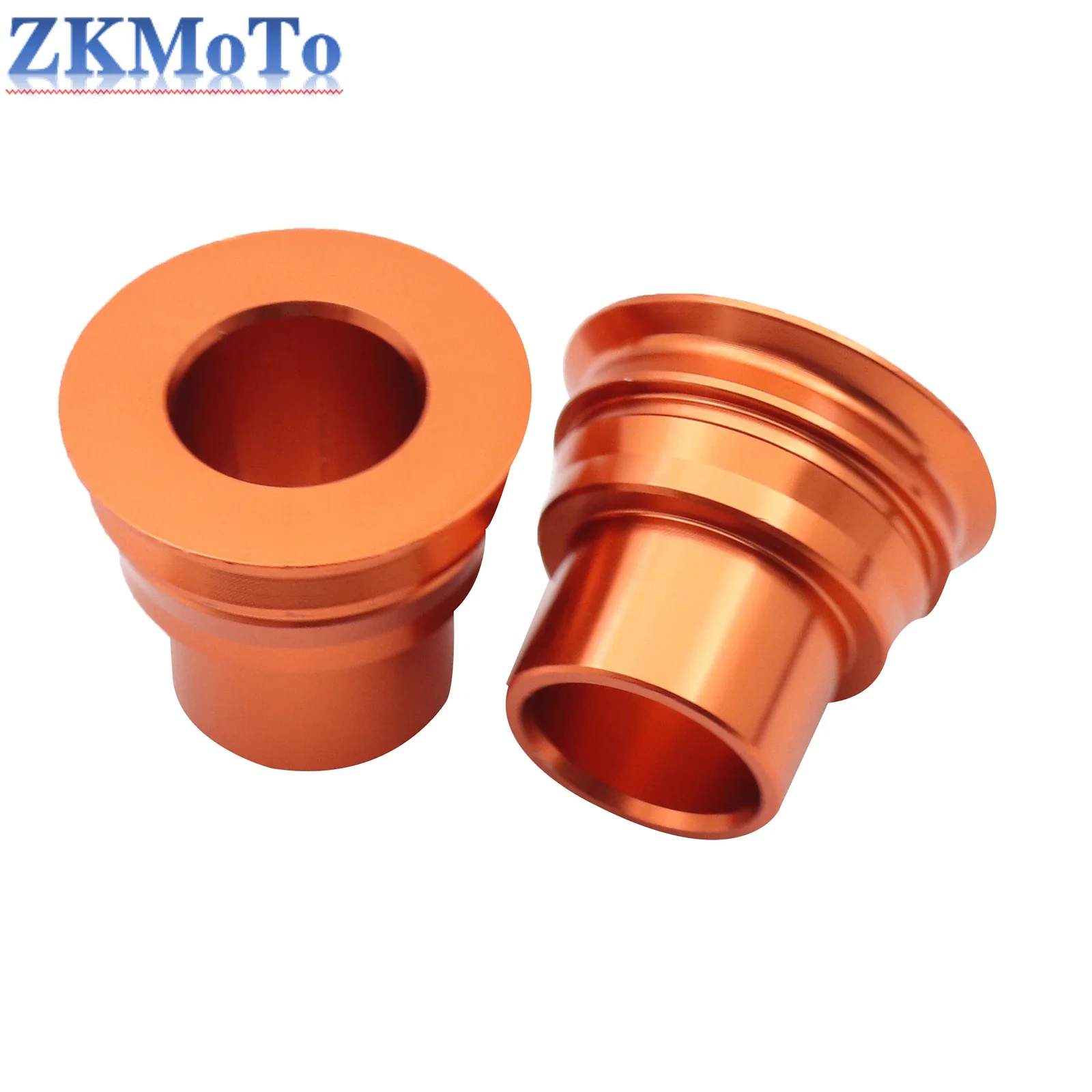 Entretoises Roue KTM 125-530 - Aluminium 6061-T6 - Orange Anodisé - Avant/Arrière - 2003-2015