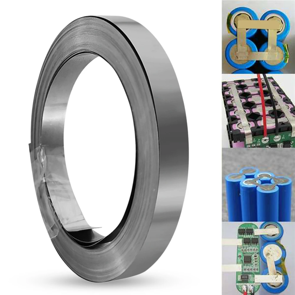 10m 18650 Li-ion Battery Nickel Sheet Nickel Plating Strip Nickel Plated Strip Taps for 0.1mm 0.2mm Battery Welder