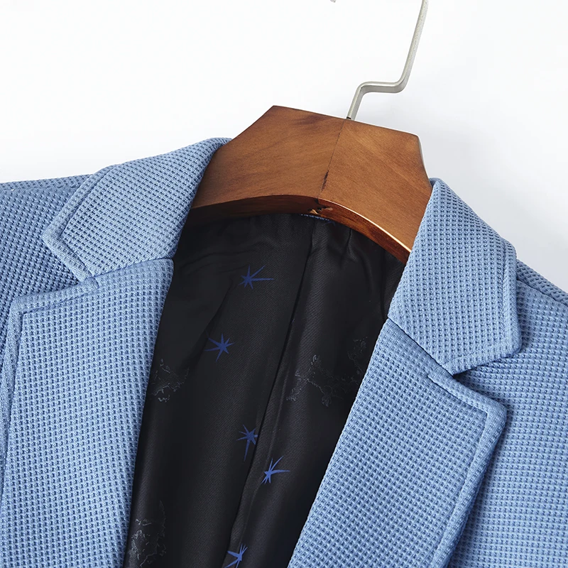 New Business Casual Men Blazer for Autumn and Winter, One Button, Slim, Fashionable and Handsome Single Suit Jacket M-5XL Daily