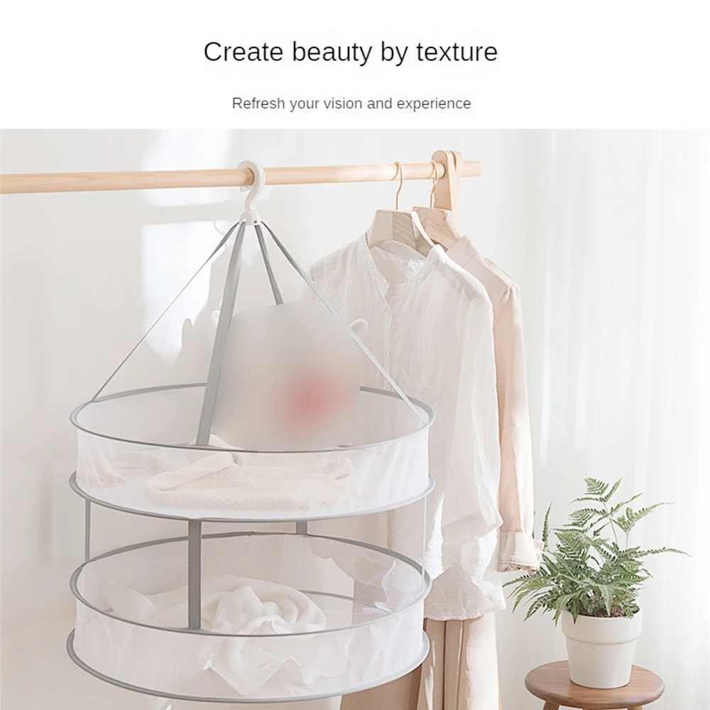 Clothes Drying Drying Basket Clothes Drying Net Clothes Flat Net Bag Home Socks Drying Artifact Clothes Drying Basket Net 6