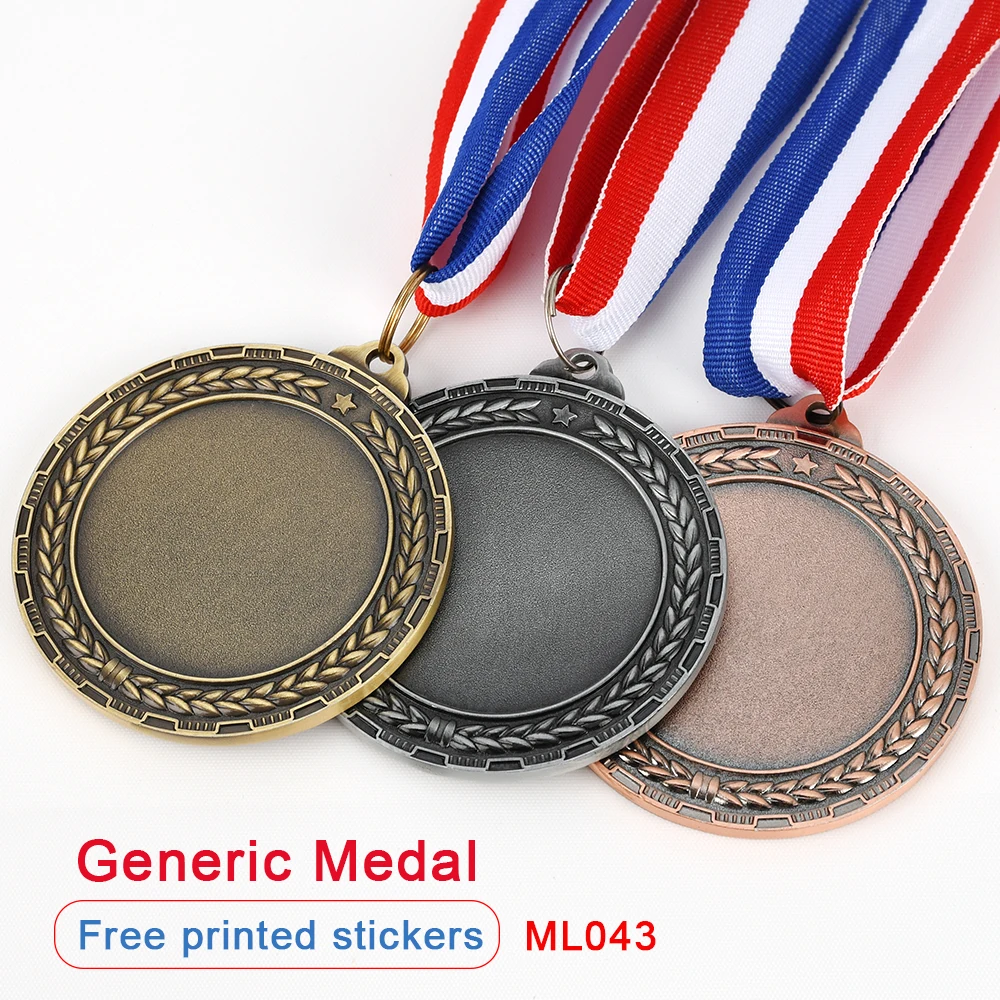 Blank Medals For Any Competition Games Prizes Football Gold Silver Bronze Medals Trophy Commemorative Medal for Souvenir