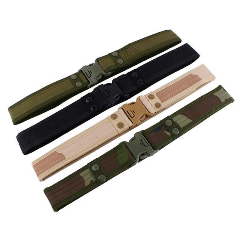 

Men Tactical Belt Military Nylon Belt Outdoor Multifunctional Training Belt Hiking Army Camouflage Waist Strap Hunting Waistband